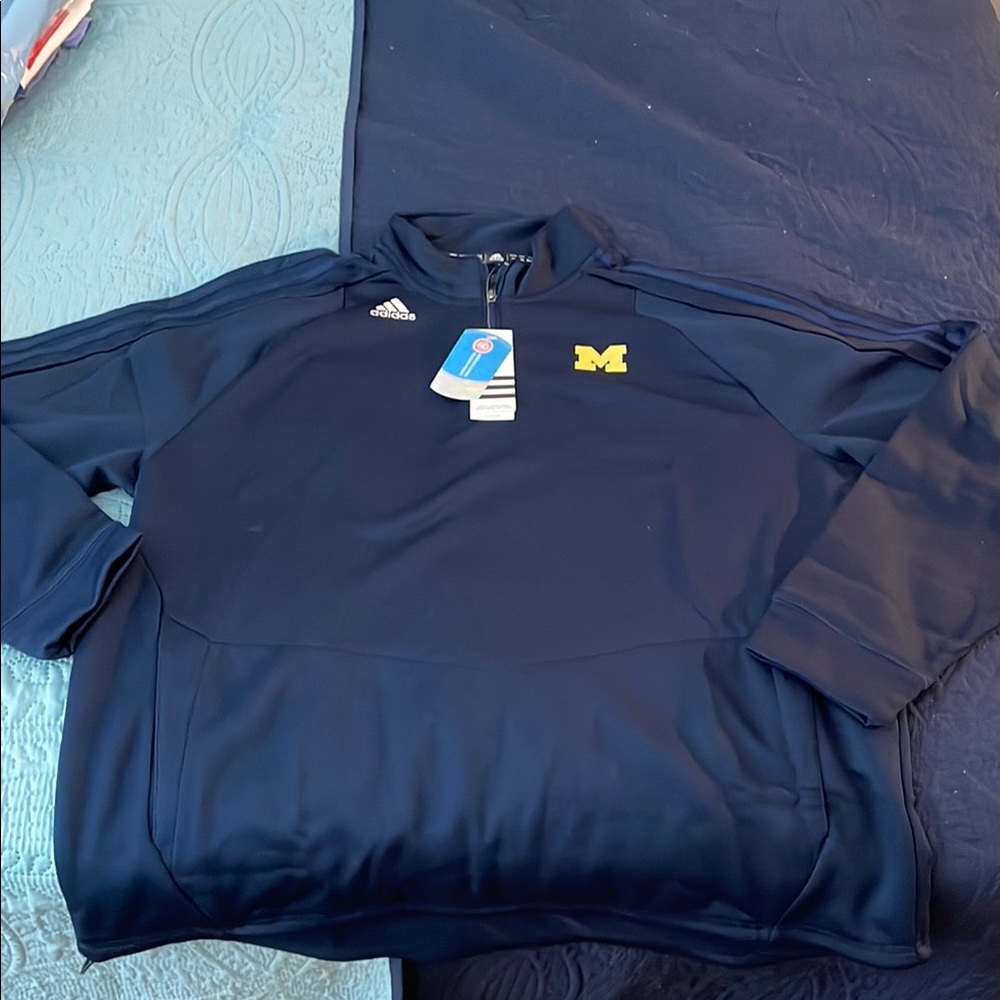 Adidas Navy Blue Michigan Pullover